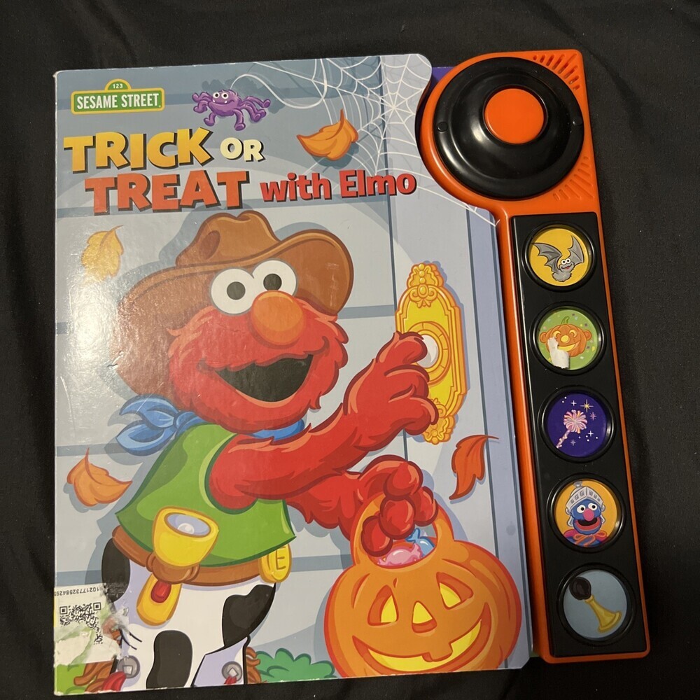 Sesame Street Doorbell Sound Book: Trick or Treat with Elmo - Board book - GOOD